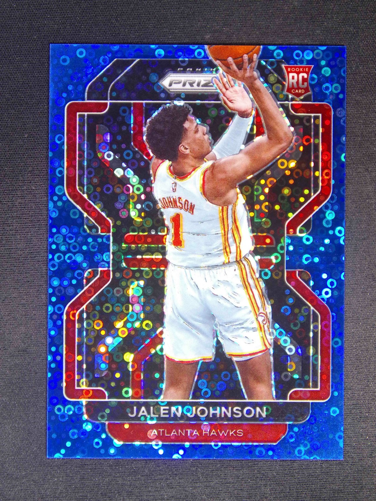 2021-22 Panini Prizm Jalen Johnson #305 RC Rookie Fast Break Blue /150