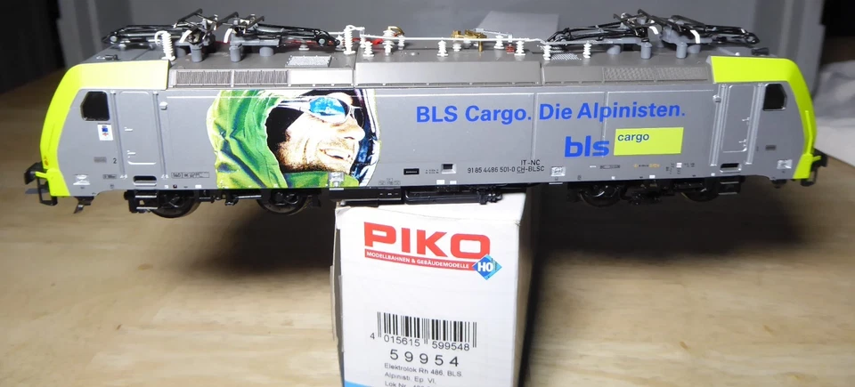 Piko 59954 H0 Locomotive E-Lok Rh 486 BLS Cargo Climbers Epoch 5/19 8/12ftDSS + - Image 2 of 4