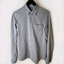 Lululemon Commission Shirt Mens M Long Sleeve Button Down Oxford Light Blue
