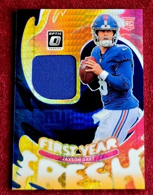 Jaxson Dart 2025 Donruss Optic First Year Fresh RC For Sale NY GIANTS 