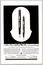 1931 Advertising Print Ad  Eversharp Personal Point Pens and Pencils Doric Pen