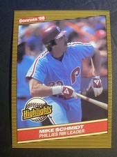 1986 Donruss Baseball Highlights Mike Schmidt Philadelphia Phillies Card #4