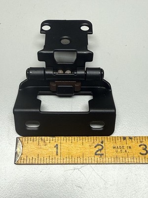 Funghwang 60-Pack, (30 Pairs) 1/2'' Semi-Wrap Overlay Hinges - Black, Modern