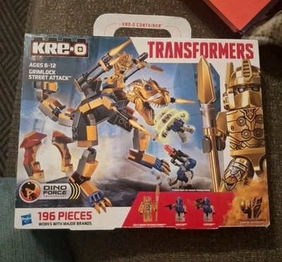 Kre-O Transformers Grimlock Street Attack  Gold Optimus Prime Kreo A6955 New