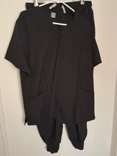 NiaaHinn XXL Black Scrubs