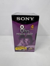 Sony 8hrs Premium Grade VHS T-160L 4 Pack Sealed