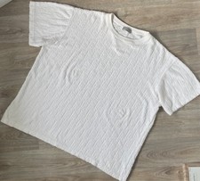 White Dior Towel Tee Excellent Condition Size Large