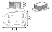Mahle CLC 432 000S ÖLküHler MotoröL FüR CitroËN DS Ford Opel Peugeot