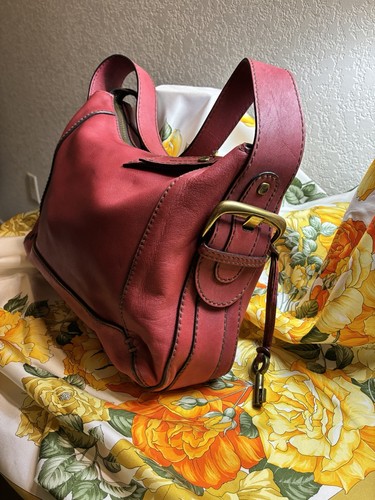 Sexy New!!!! Fossil Harwell Burgundy Hobo Bag