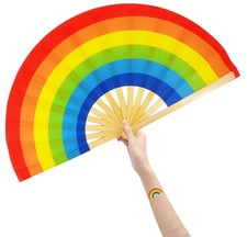 Large Folding Hand Rave Fan Popping Fans Clap Fans For Line Dancing Big Clacking