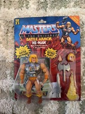 Masters Of The Universe Origins Battle Armor He-Man Figure Mattel New Carded