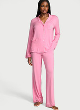 Victoria's Secret SoSoft Modal Long Pajama Set, Pink Sugar