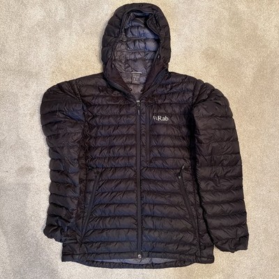 Rab MicroLight Alpine Daunenjacke Schwarz Medium Herren Top Zustand ��
