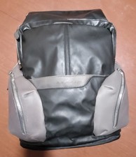 Piquadro zaino uomo pelle e tessuto tecnico Coleos nero e grigio porta computer