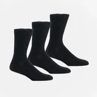 Shuperb 3 Pack Mens Diabetic Medical Socks Black