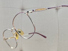 Vintage Laura Ashley Women Eyeglasses Frame Gold Tone HEATHER Glasses Japan
