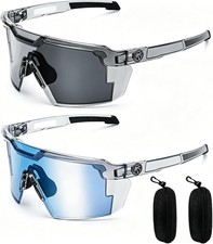 UV400 Photochromic Polarized Safety Glasses, Impact Resistant Outdoor