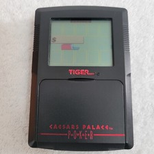Vintage 1993 Tiger Caesars Palace Poker Electronic Handheld Game. Works