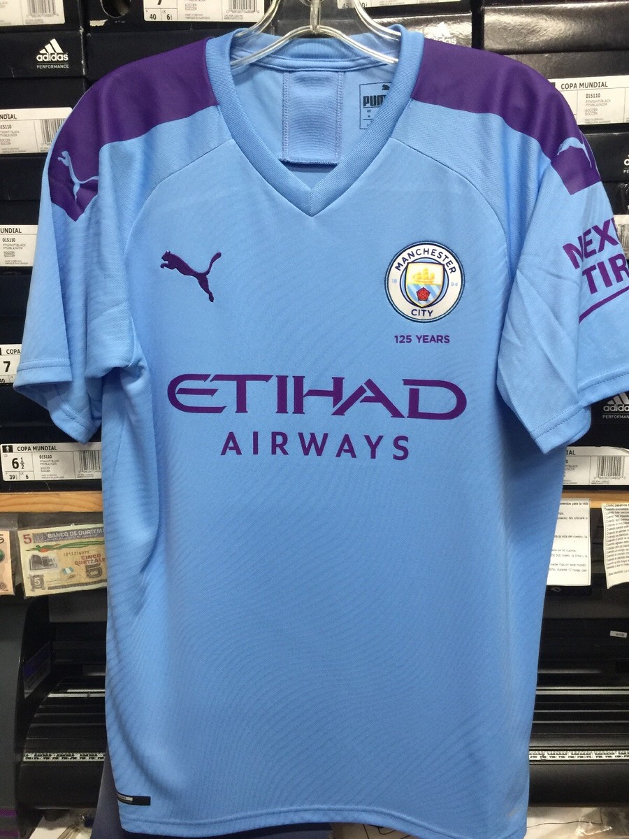 ウェア Puma Manchester City J. ALVAREZ #19 home Men's Replica Puma J. Alvarez Manchester City Home Jersey 23