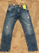 LEVI'S 502 REGULAR TAPER FIT FLEX STRETCH JEAN 36X32 RT$69.50 1117 U16