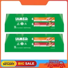 2 Pack Iams Proactive Health Wet Dog Food Variety Pack, 13 Oz Cans (12 Pack)