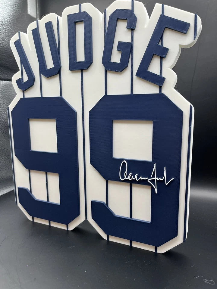 Aaron Judge Logo Sign Display | 3D Wall Desk Shelf Art - Изображение 2 из 4
