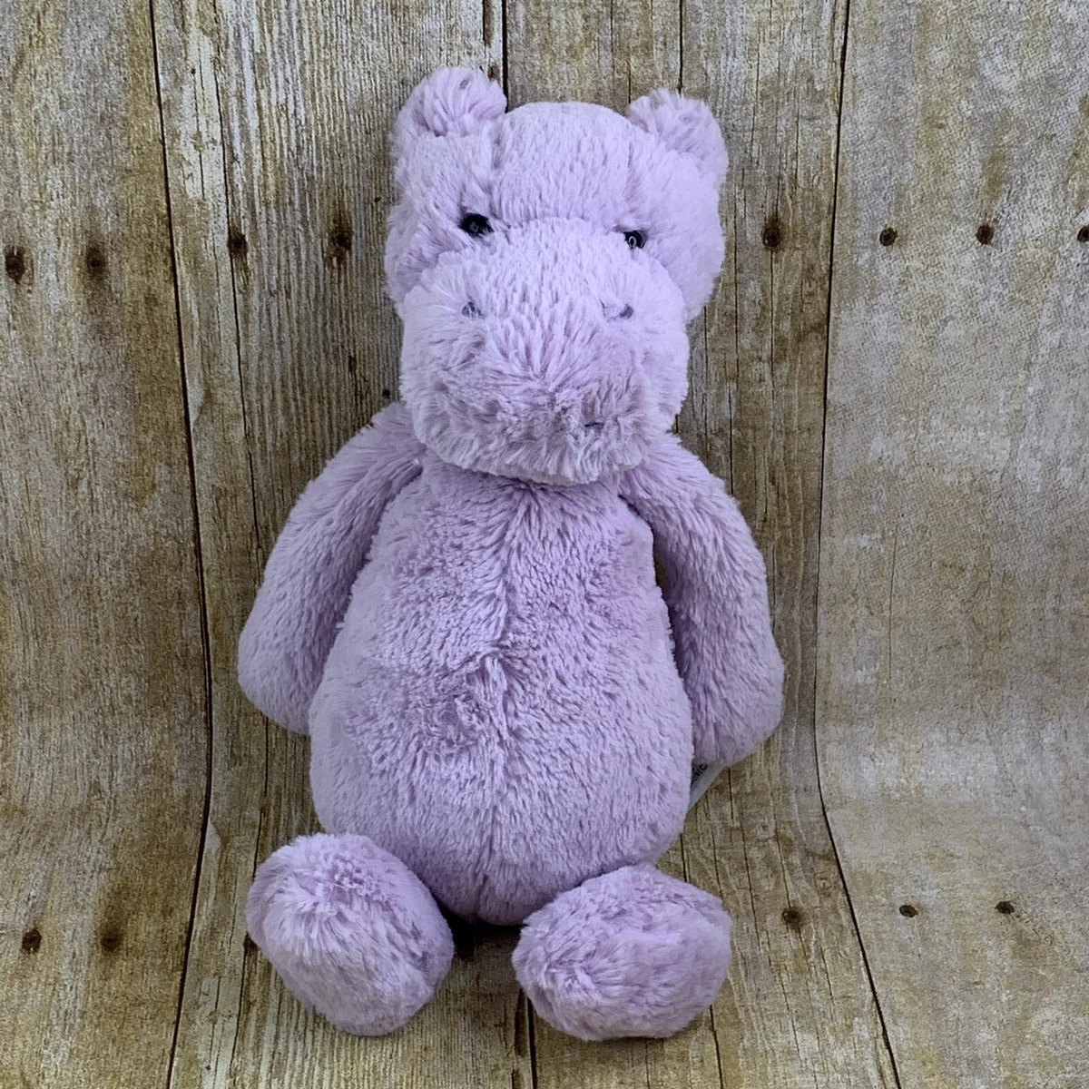 Jellycat Bashful Hippo Plush Toy Light Purple Lavender Floppy