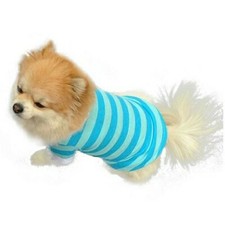 NEW BLUE  WHITE STRIPE POLO SHIRT SIZE S