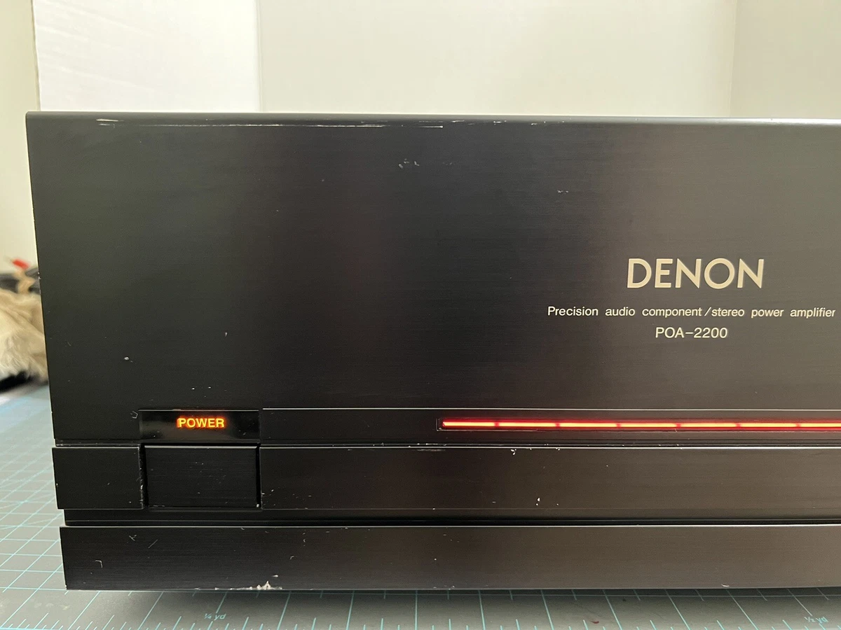 Denon POA-2200 Stereo Power Amplifier Working For Parts or Repairs Please  Read