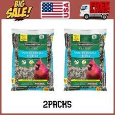 Pennington Classic Dry Wild Bird Feed and Seed, 40 lb. Bag, 2 Pack