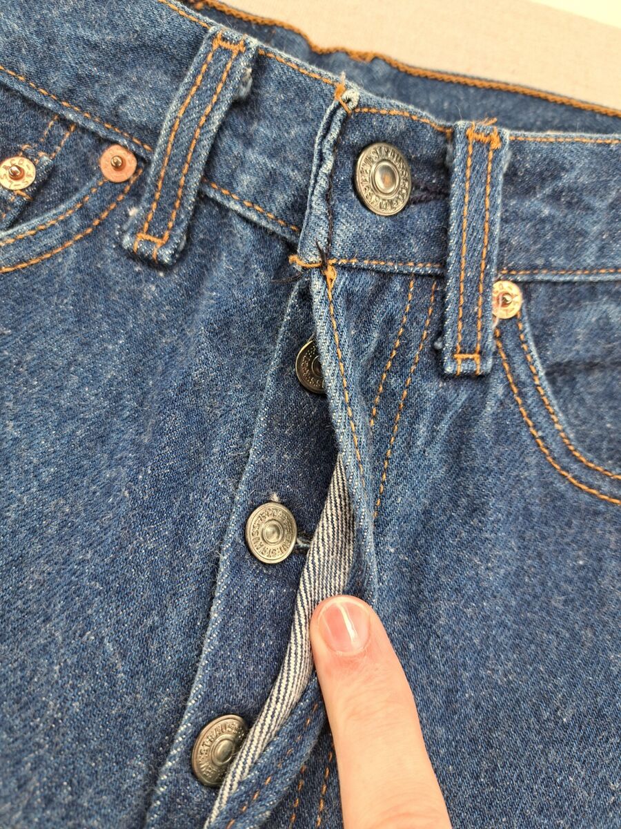 Vtg 80s Levi's 501 Jeans 27x25 Blue Dark Wash 544 Button Cut Vtg 80s Levi's 501 Jeans 27x25 Blue Dark Wash 544 Button Cut