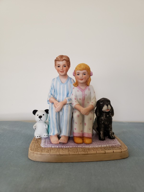 Norman Rockwell Collectors Club "Santa’s Visit" Figurine 1982 No. a-340, No Box