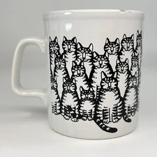 Chipped B Kliban Gang Of Cats Coffee Mug Kiln Craft England 3 1/2”