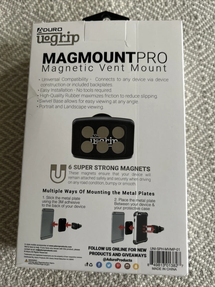 Magmount Pro: Magnetic Vent Mount Cell Phone Mount New in Box - Image 2 of 4