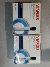 2X Staples Remarx Dry Erase Markers Broad Point Black 12/Pack 29211 2072180