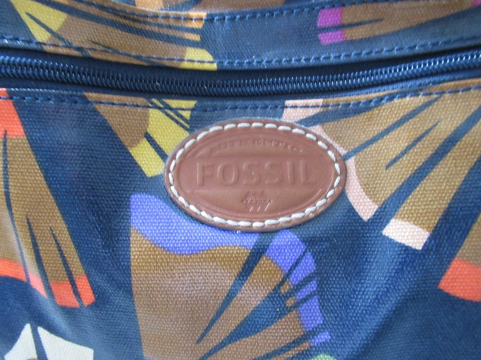 Fossil Mujer Mensajero Cartera Hombro Bandolera Bolso de Mano Lápiz Virutas Foto 3 de 4