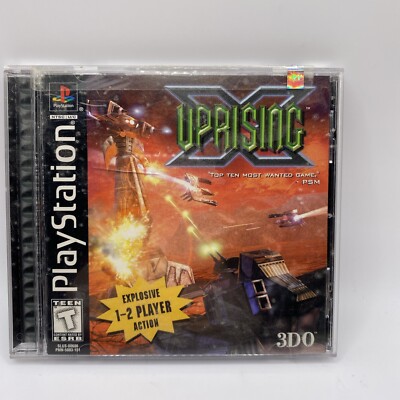 Uprising X (Sony PlayStation 1, 1998) PS1 With Manual - Tested Works