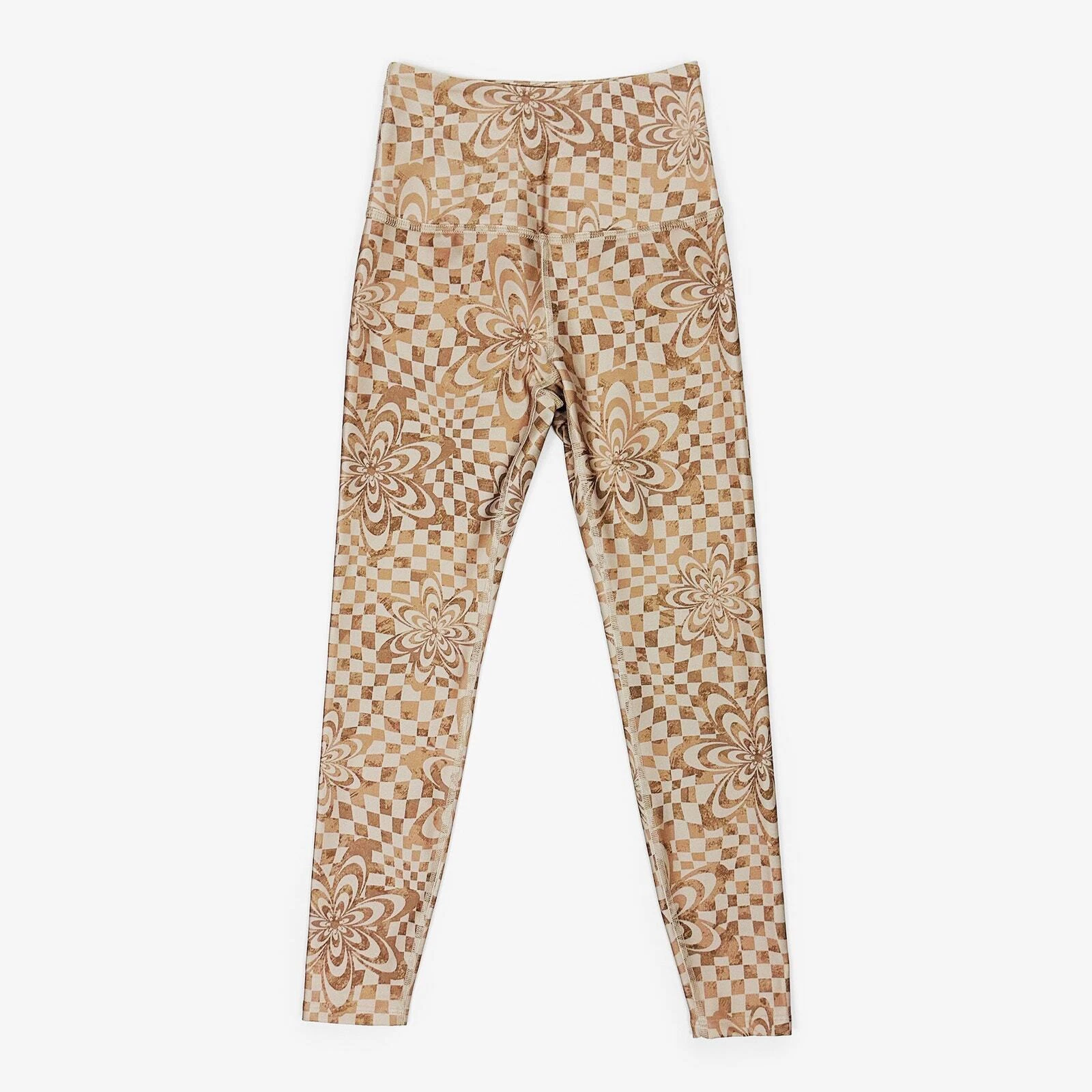 beyond-yoga high waisted midi endurance cream leggings