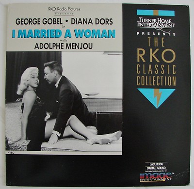 I MARRIED A WOMAN 1956 RKO  George Gobel  Diana Dors  Adolphe Menjou  LASERDISC