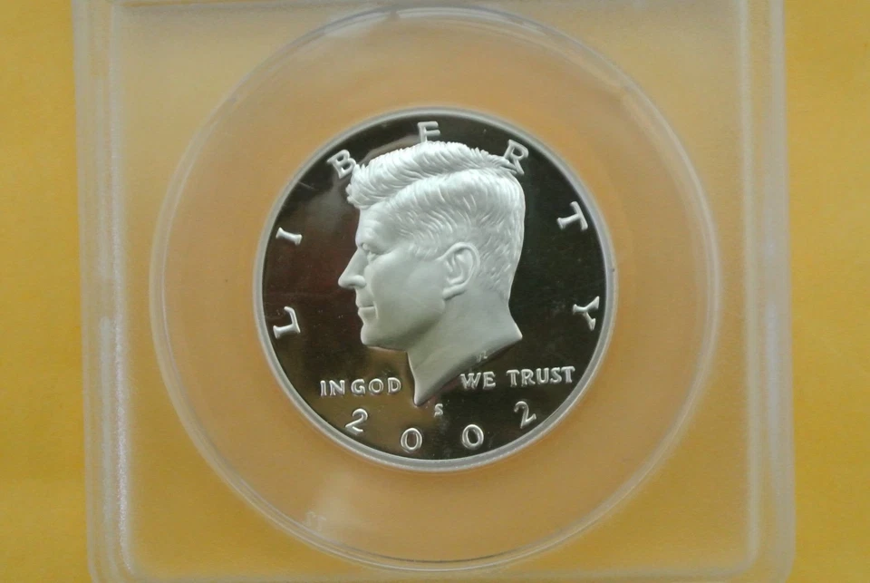 2002-S Kennedy SILVER Half Dollar Silver Proof ANACS PR70 DCAM - Image 2 of 4