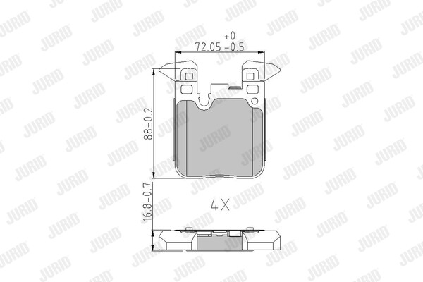Jurid 573429J Brake Pad Set, Disc Brake For Bmw-image