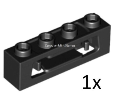 New Lego 1x Black Projectile Launcher 1 x 4 with Inside Clips Disk Shooter 16968