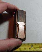 Vintage Letterpress Printing Block Lint Roller or Lamp? Unsure