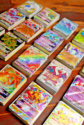   POKÉMON 100 KARTEN PACKUNG DEUTSCH GLITZER SAMMLUNG  EX/VMAX/GOLD/V/GX/RAINBOW
