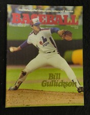 1981 MONTREAL EXPOS PROGRAM SCOREBOOK SUPER CLEAN BILL GULLICKSON