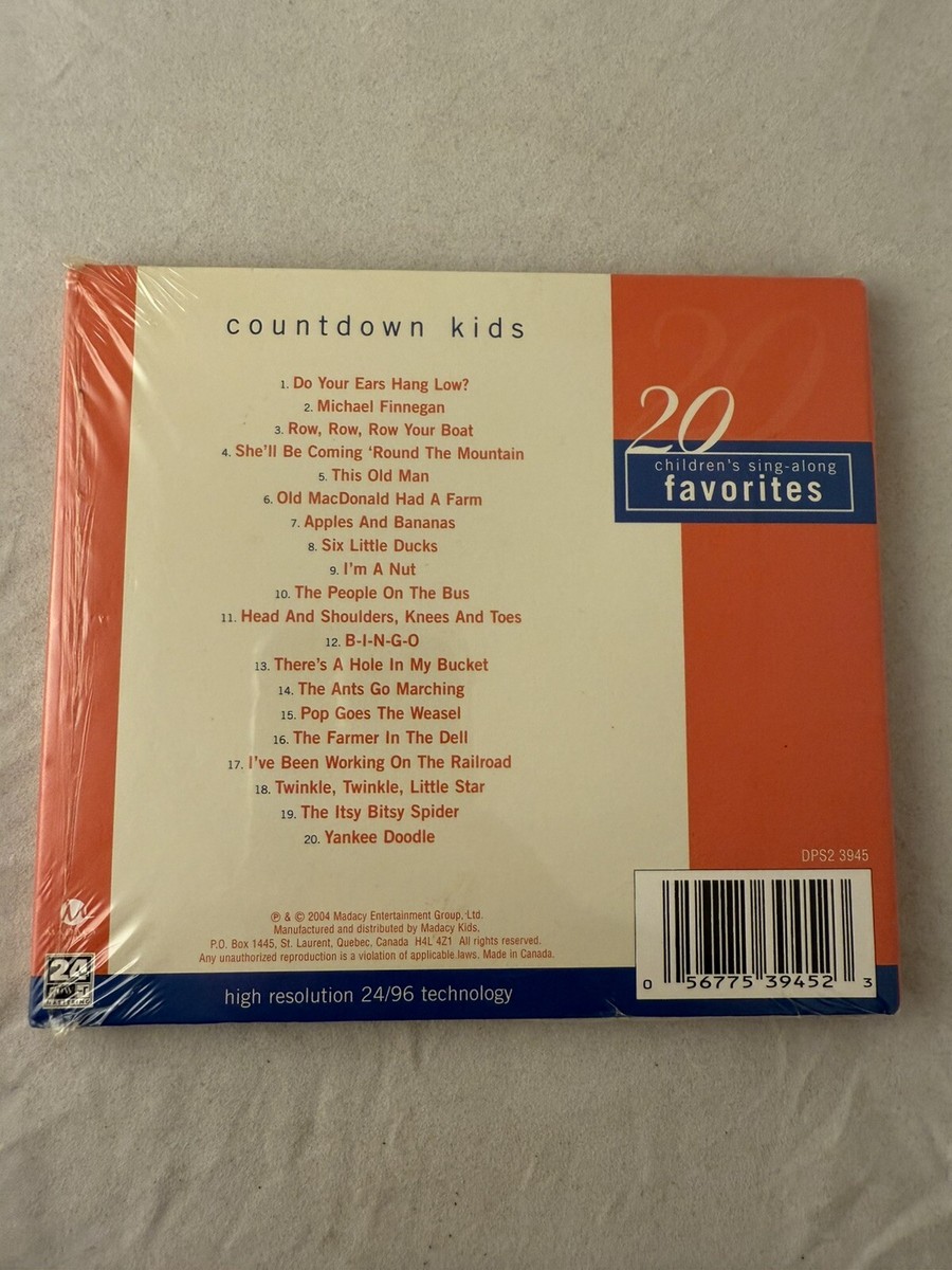 Children's Sing-Along by Countdown Singers (CD, 2004) for
