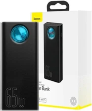 Baseus Powerbank Amblight 30000mAh, 4xUSB, USB-C 65W Black