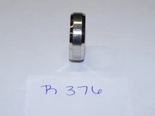 Triton Stainless Steel Wedding Ring 7mm Size 10 Silver w/Silver Center #R376
