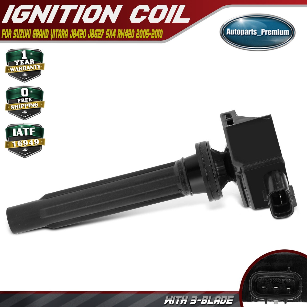 Front Pre-Cat o2 Sensor for Suzuki Grand Vitara 2005 on 2.7 JB627 Front Pre-Cat o2 Sensor for Suzuki Grand Vitara 2005 on 2.7 JB627