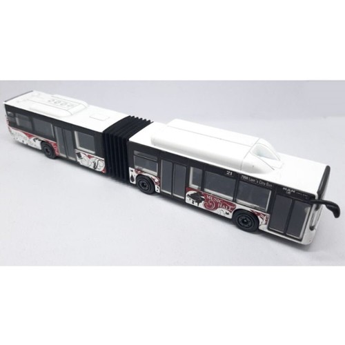 Diecast Majorette Bus Man lion's City Collectibles Model White Color Scale 1/110 - Picture 2 of 6